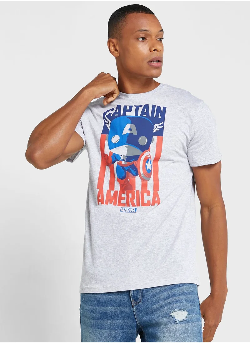 Funko Captain America Crew Neck T-Shirt