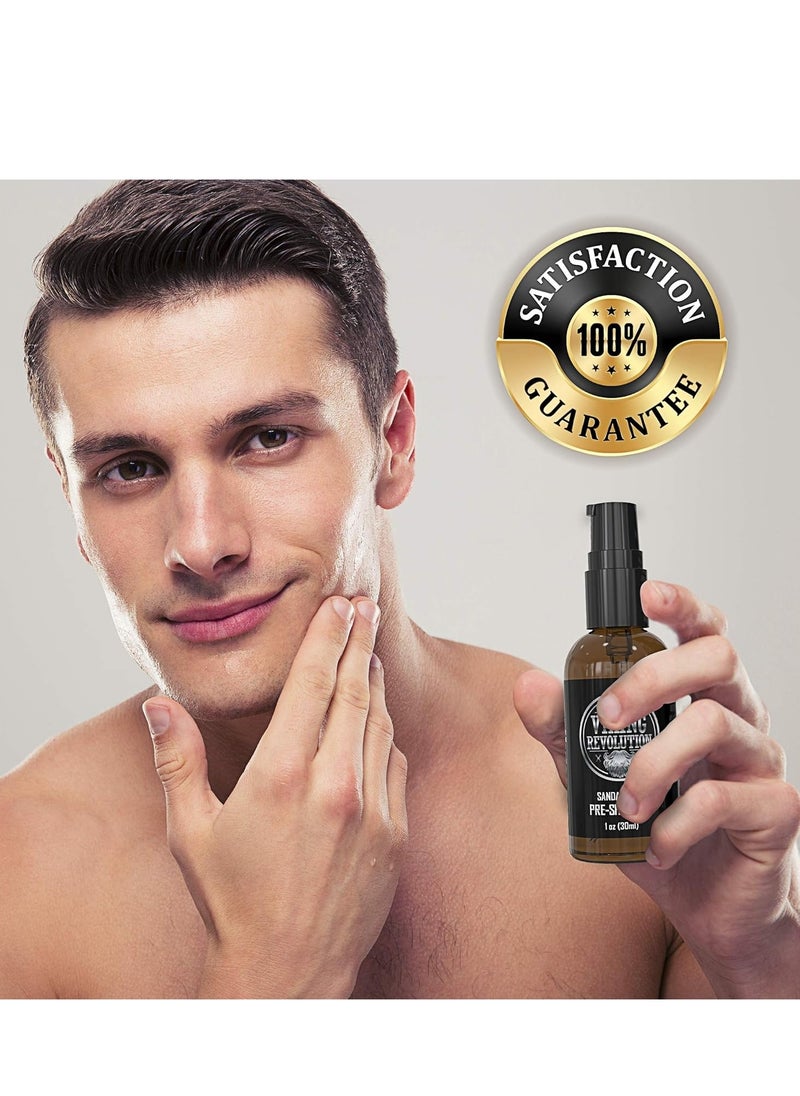 Viking Revolution Pre Shave Oil for Men - Best Shaving Oil with Sandalwood for Safety Razor, Straight Razor - For the Smoothest, Irritation Free Shave  - Image 5