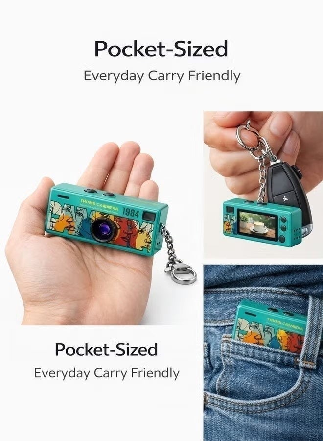 1080P HD Thumb Camera Recording Built-in Microphone Rechargeable Battery Travel Vlogging Gadget Small Security Camera - Image 4
