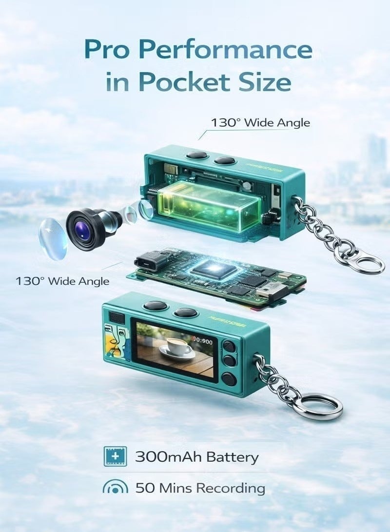 1080P HD Thumb Camera Recording Built-in Microphone Rechargeable Battery Travel Vlogging Gadget Small Security Camera - Image 5