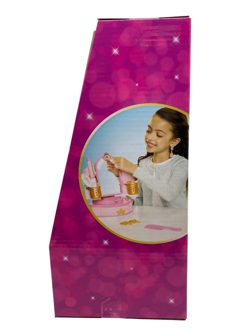 Disney Disney Princess Style Hair & Make up Mirror with LED Lights, Battery Operated | Realistic Beauty Accessories | Pretend Play Dress Up | Role Play | Fashion Dress Up | Beauty  Playset | Gift for Girls  - Image 3