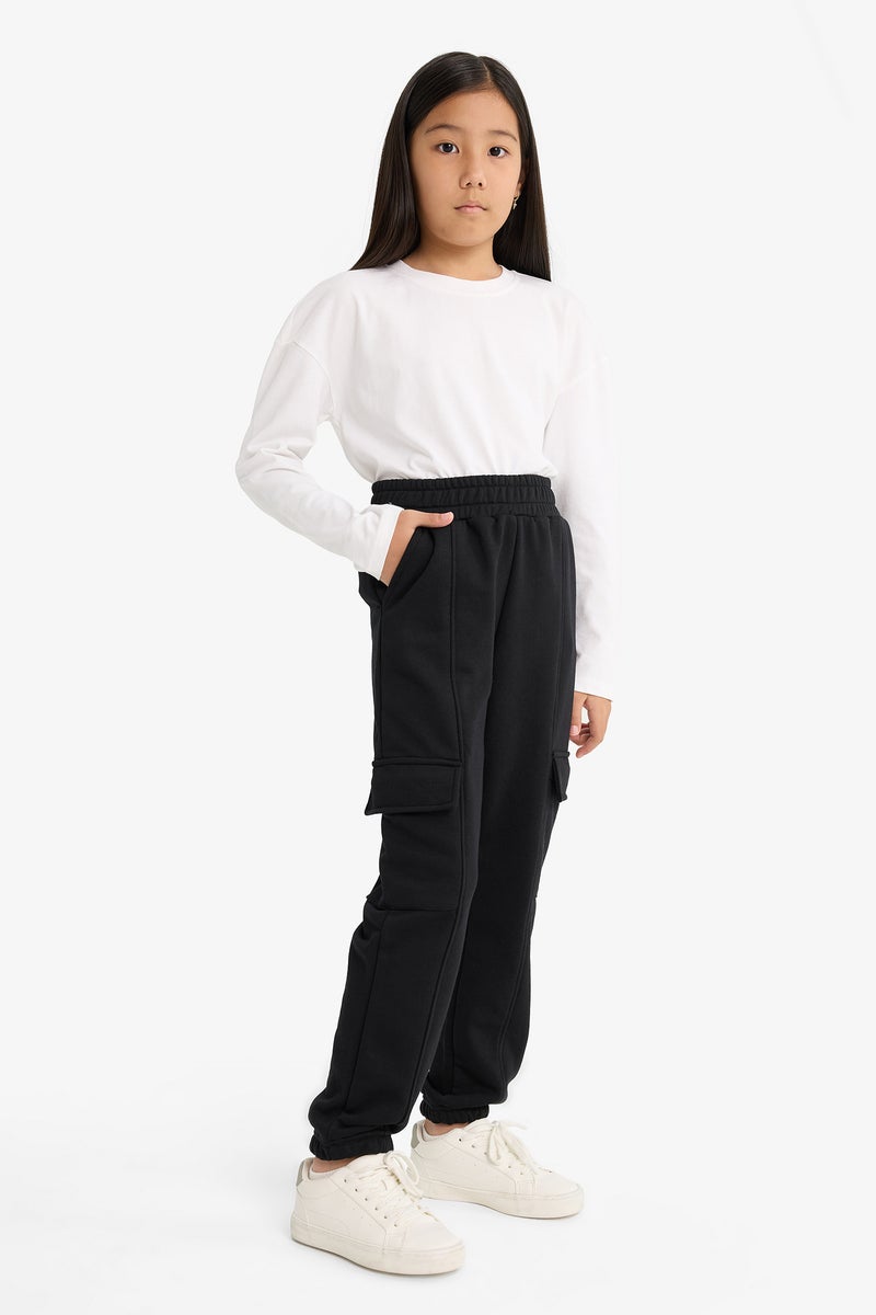 DeFacto Black Girl Girl Jogger Cargo Pants Casual - Image 3