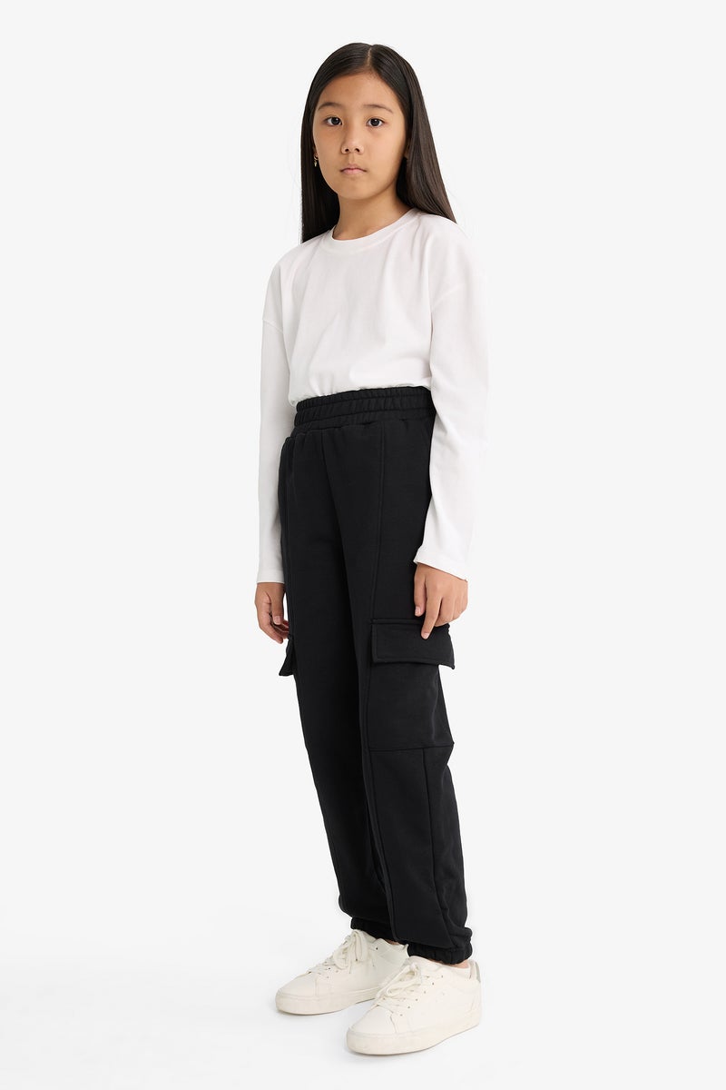 DeFacto Black Girl Girl Jogger Cargo Pants Casual - Image 2