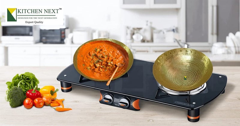 KITCHEN NEXT Handmade KadhaiFrying Pan Pital Kadai Without HandleKarahi Pan for Cooking Serving 1500 ML - Image 4