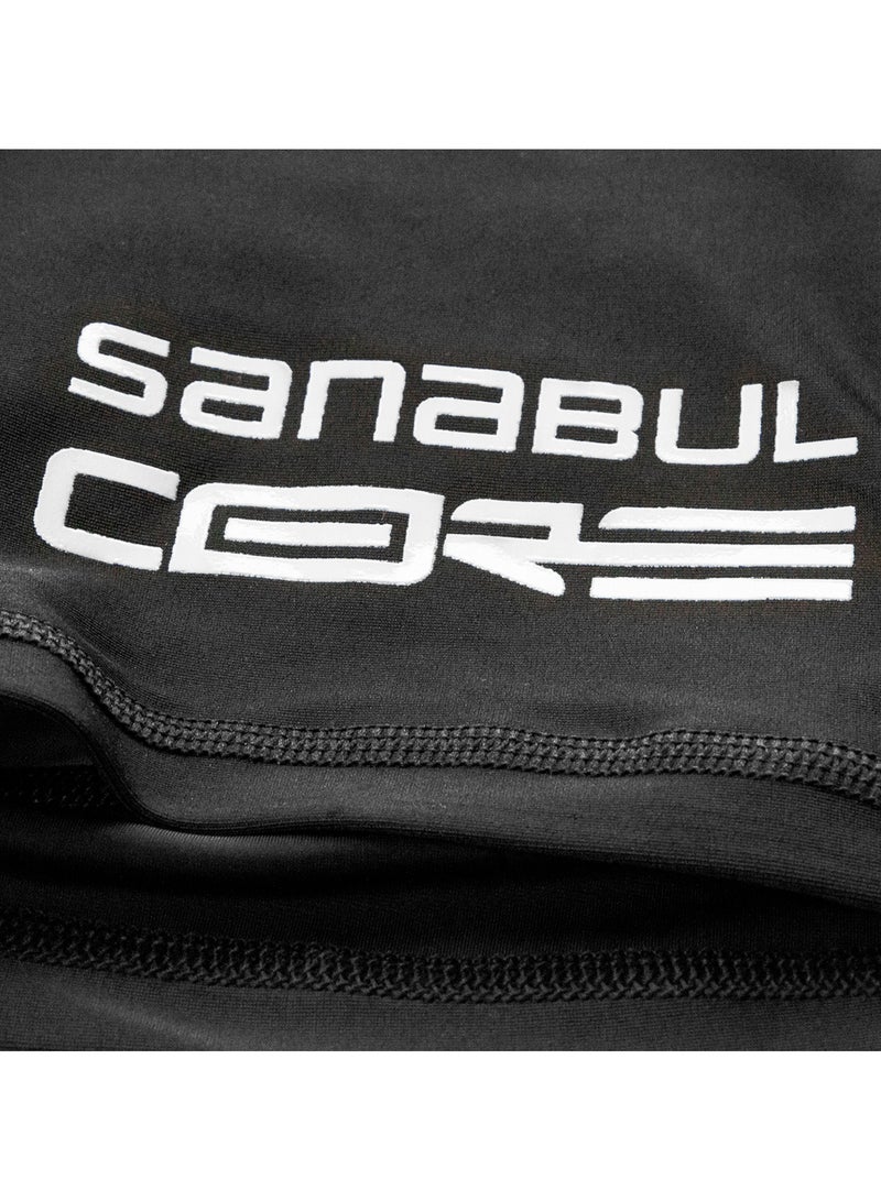 سنابول شورت MMA ضغط من Sanabul – مقاس X-Large، لتدريب المصارعة والجيو جيتسو بدون Gi، للرجال، أسود/أبيض - Image 5