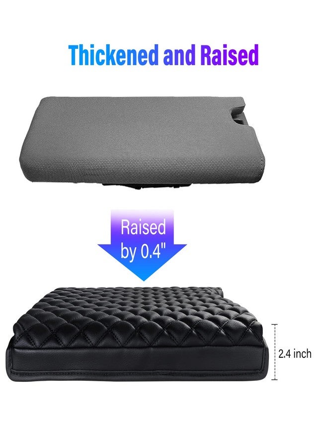 Sinvanho Thickened Center Console Armrest Cover for F150 F250 F350 F450 2015-2022 Accessories, PU Leather Middle Console Protective Cover, Arm Rest Box Lid Cushion, Only with 40/20/40 Jump Seat - Image 4