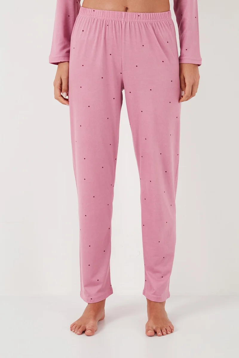 Lela Regular Fit Shirt Collar Long Sleeve Pajama Set Women's Pajama Set 65750701