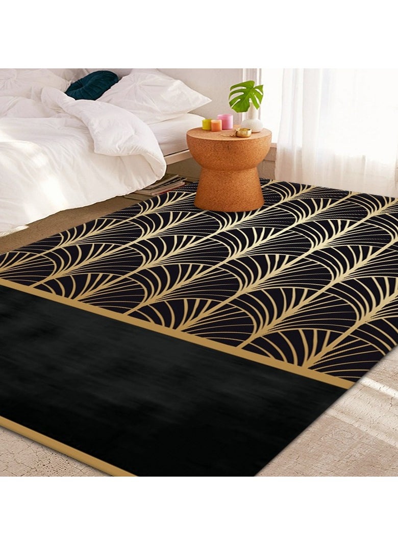 Loquat Squality Polyester Fiber Rectangular Simple And Comfortable Carpet(Carpet Only) 