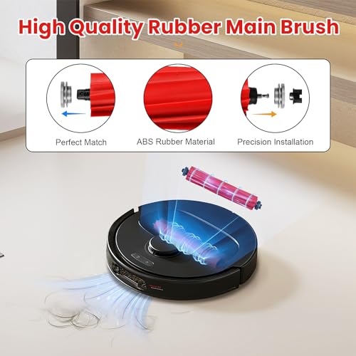 AnDongo 22 Pack Replacement Accessories for Roborock Qrevo S/Qrevo Pro/Qrevo Plus/Qrevo MaxV【Not for Qrevo】Robot Vacuum, 2 Mainbrush 4 Filter 4 Dust Bags 4 Mop Pads 6 Sidebrush 1 Cleaning Brush 1 Screwdriver - Image 3