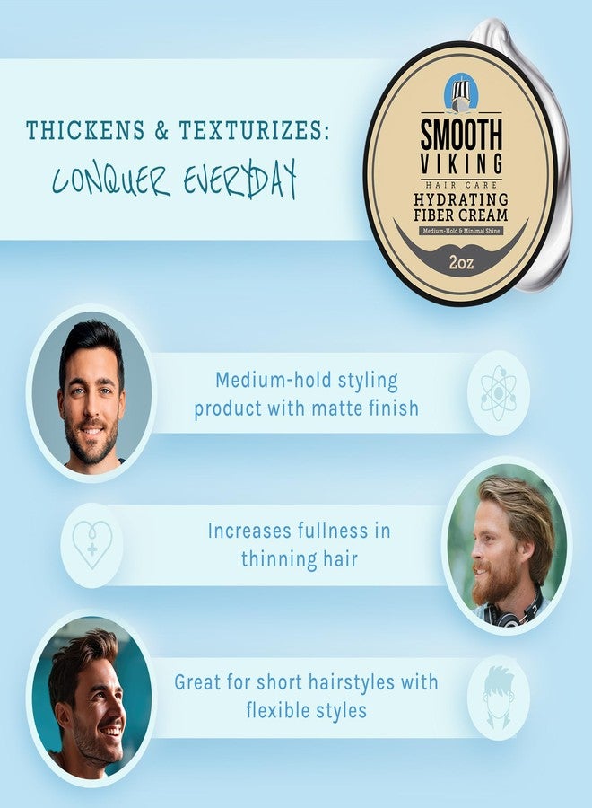 Smooth Viking Beard Care كريم العناية باللحية من سموذ فايكنغ - جل تصفيف الشعر المرطب للرجال لإنهاء غير لامع وثبات متوسط (2 أونصة) للاستخدام اليومي للرجال - Image 3