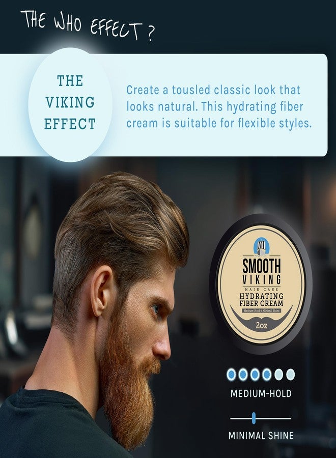 Smooth Viking Beard Care كريم العناية باللحية من سموذ فايكنغ - جل تصفيف الشعر المرطب للرجال لإنهاء غير لامع وثبات متوسط (2 أونصة) للاستخدام اليومي للرجال - Image 2
