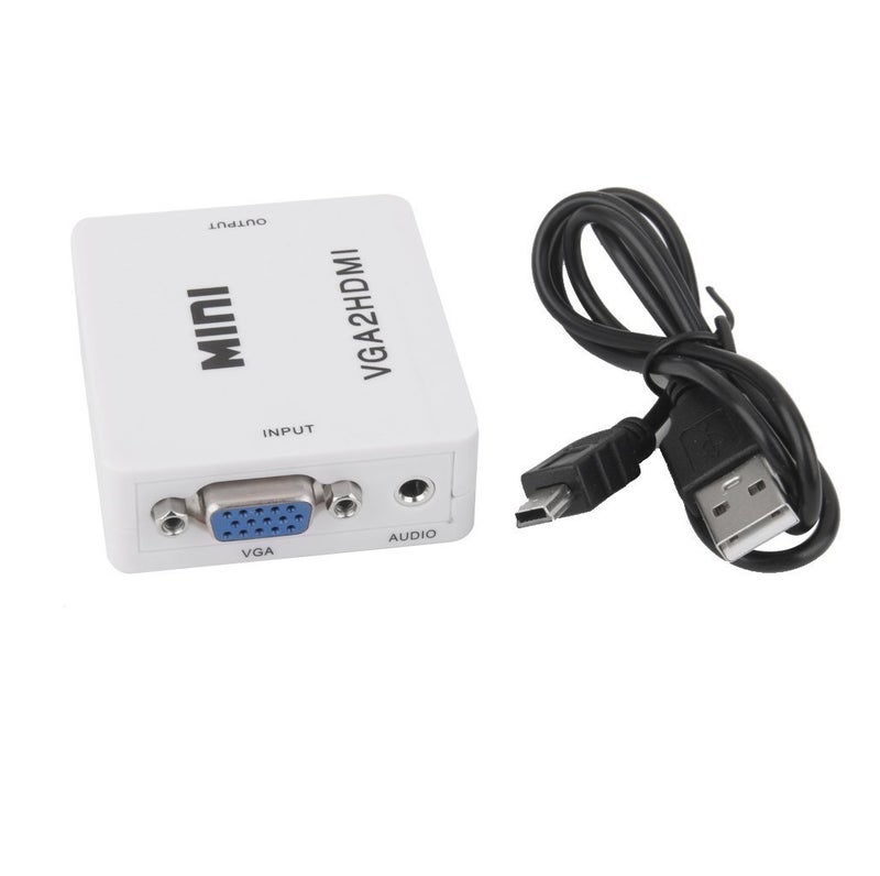 BigPlayer VGA to HDMI Converter Adapter (Multicolor) | Full HD 1080P VGA Male to HDMI Female with Audio & USB Power | Video Converter for Laptop, PC, Monitor, Projector, TV – Plug & Play - Image 2