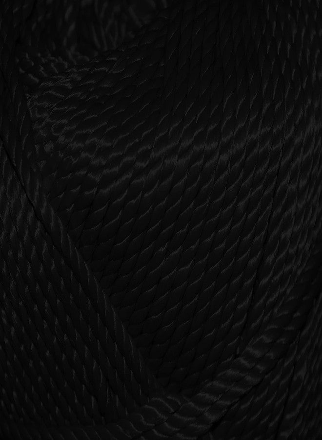 YNK 2036 2.5 MM Nylon Clothing Line String, Rope for Clothes Drying, Twisted Multi Ferrous Multipurpose Outdoor Clothes Drying Wire, Travel- Friendly Rope for Cloth (Length- 50 M)- Black - Image 4