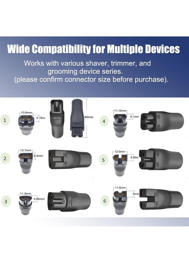 7 PCS Power Cord 5V Replacement Charger USB Adapter Suitable for Electric Hair Clippers, Beard Trimmers - Image 4