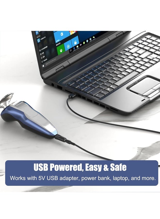 7 PCS Power Cord 5V Replacement Charger USB Adapter Suitable for Electric Hair Clippers, Beard Trimmers - Image 5