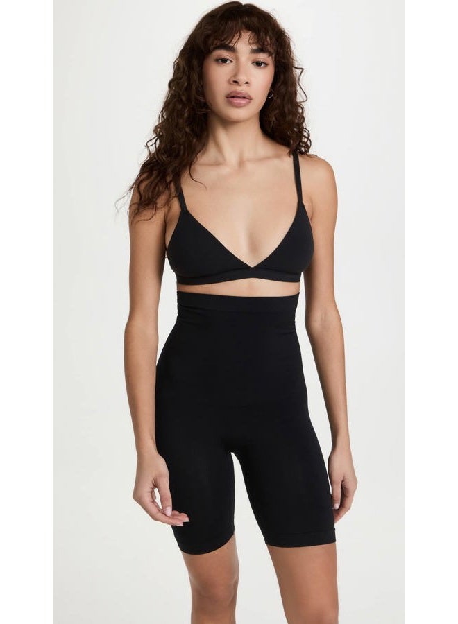 yummie Women's Seamless Solutions High Waist Thigh Shaper, Black, Large-X-Large - Image 5