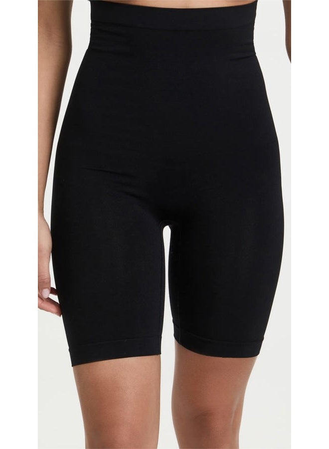 yummie Women's Seamless Solutions High Waist Thigh Shaper, Black, Large-X-Large - Image 2