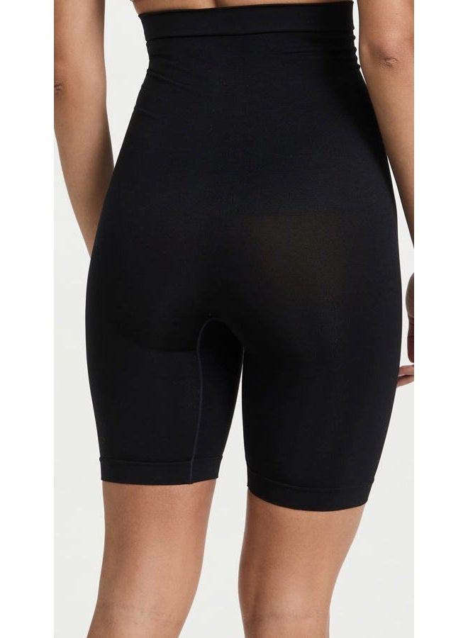 yummie Women's Seamless Solutions High Waist Thigh Shaper, Black, Large-X-Large - Image 3