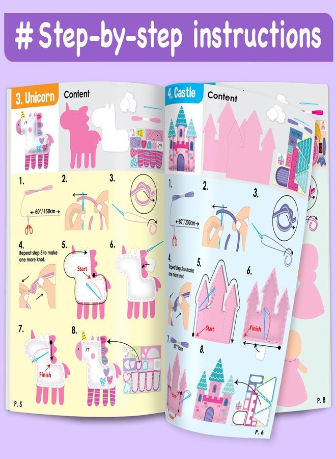 EZCRA Fairy Sewing Kit for Kids Ages 4-8 - 8 Felt DIY Projects - Image 4