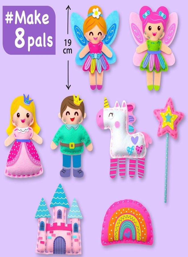 EZCRA Fairy Sewing Kit for Kids Ages 4-8 - 8 Felt DIY Projects - Image 2