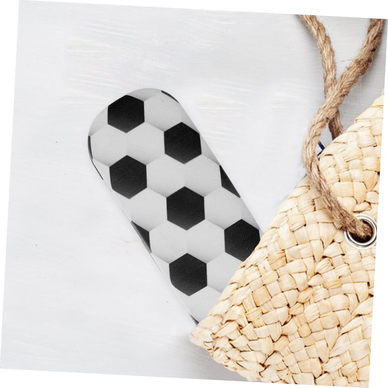 White Soccer Ball Hard Shell Sunglasses Case for Boys Teens - Image 5