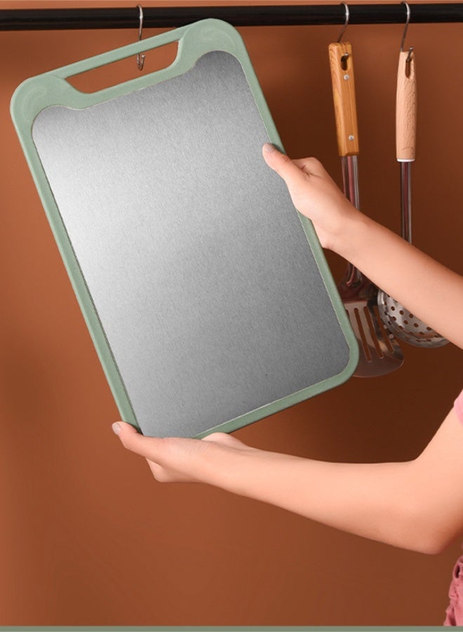 wowofa Cutting Board Two Sides Of Stainless Steel and Plastic Dual-purpose Multifunctional Cut Vegetables and Meat Chopping Board - Image 4