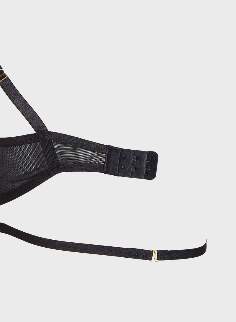 boohoo Lace Detail Bra