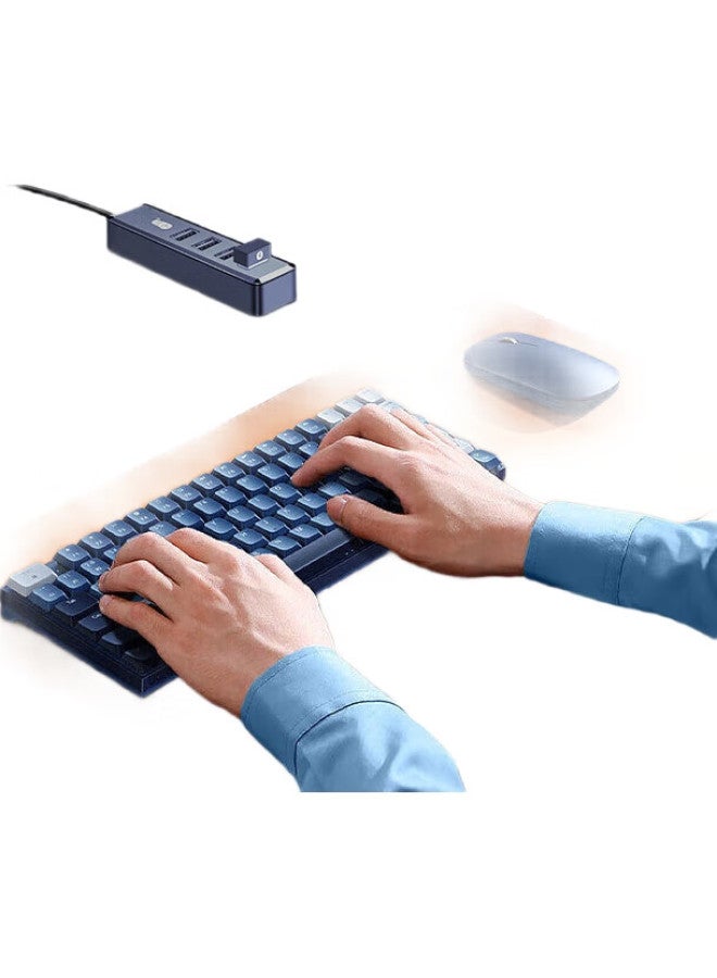 Chuanyu Usb2.0 Four-In Hub, 4-Port Expansion Dock, Multi-Port Adapter For Laptops And Desktop Computers, Keyboard And Mouse Extension Cable, 120Cm - Image 3