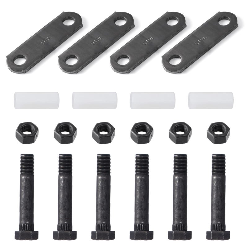 Racewill Trailer Shackle Kit Tandem Axle Trailer Kit for Double Eye Spring 3500 lbs7200 lbs Axles