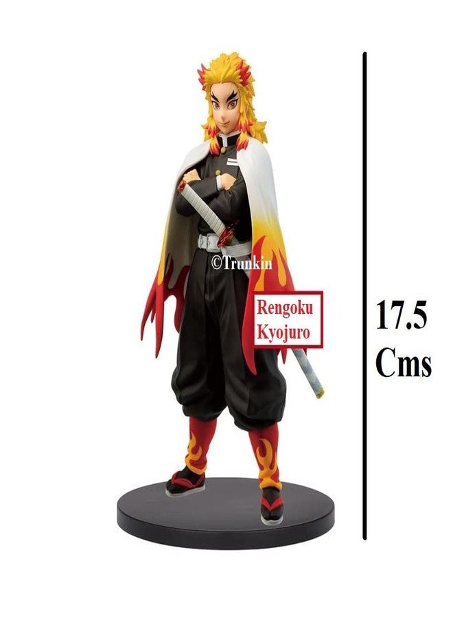 Trunkin Demon Slayer Kyojuro Rengoku Action Figure The Flame Hashira Figurine Standie Collectible Figure Manga Weeb - Image 2