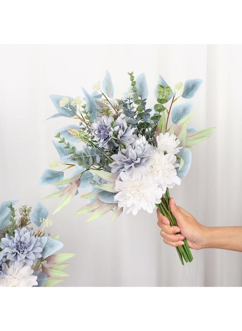 زهور صناعية في مزهرية، زهور اصطناعية لتزيين طاولة القهوة، زهور مزيفة في مزهرية، تنسيقات الزهور، نباتات صناعية، زهور حريرية لتزيين المنزل ومركز الطاولة الداخلي - Image 3