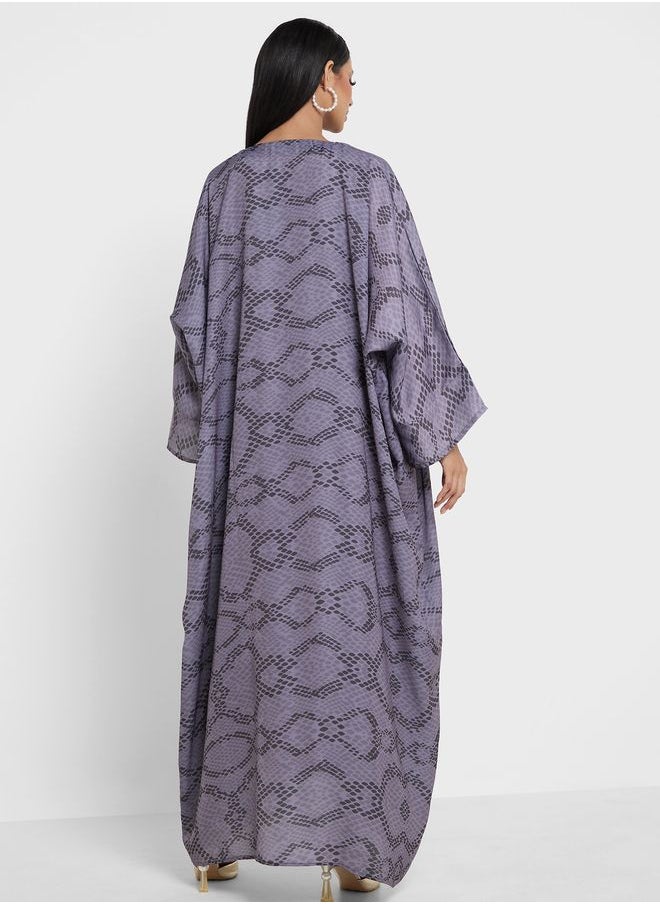 Khizana - Printed Abaya - Image 1