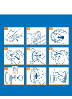 EVERLOC Everloc Utility Double Hooks No Drilling, No Screws, No Glue, No Adhesive, Vacuum Suction  Wall Mounted Chrome  for Hanging Napkin, Scarf, Towel, Key, Cap, Hat, Kitchen and Bathroom tools, EVL-10249  - Image 5