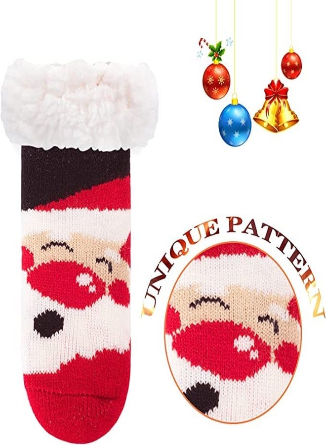 KETKAR Baby Boy Girl Winter Thick Fur Cozy Socks Toddler Anti-Slip Cuff Ankle Length Socks_Pack OF 03_Sck004(3-7 Years,Multicolour6) - Image 4