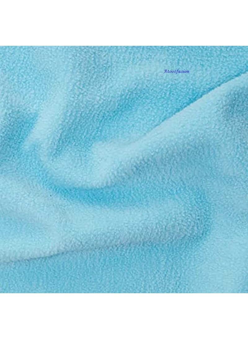 ATOOTFUSION Baby Dry Sheet Water Resistant Bed Protector Washable Waterproof Mattress Protector Urine Bedwetting Reusable Mat for Toddler Underpad Sheet for Incontinence Large 55x39 Sky Blue  - Image 1