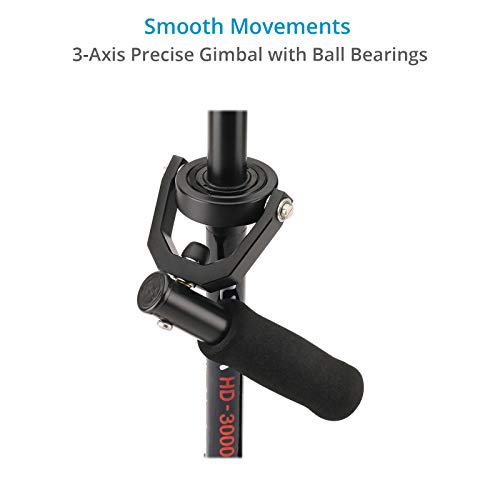 FLYCAM HD-3000 Handheld Stabilizer for DSLR Video Cameras. Quick Micro Balancing, Telescopic Centre Post w 3-axis Gimbal Handle. Free Table Clamp & Quick Release Plate. (FLCM-HD-3-QT) - Image 4