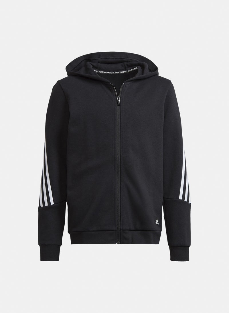 Adidas Future Icons 3 Stripes Full-Zip Hoodie - Image 1