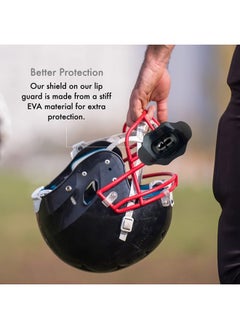 DAMAGE CONTROL Mouth Guard - Youth Mouth Guard That Protect Lips & Teeth - No Boiling Pacifier, Breathable Binky Mouthpiece - Football Mouthpiece - Works with Braces - Helmet Strap Included  - Image 4