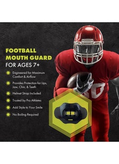 DAMAGE CONTROL Mouth Guard - Youth Mouth Guard That Protect Lips & Teeth - No Boiling Pacifier, Breathable Binky Mouthpiece - Football Mouthpiece - Works with Braces - Helmet Strap Included  - Image 2