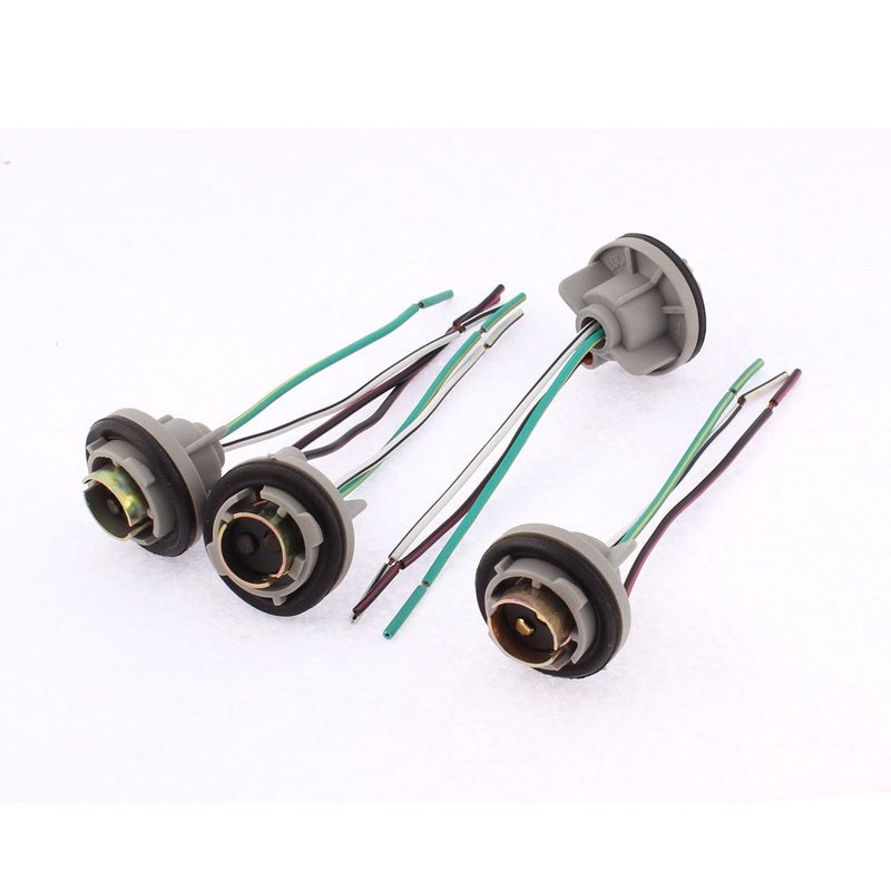 uxcell DC12V LED Incandescent Bulb 1157 2057 2357 Turn Signal Light Socket Harness 4pcs - Image 3