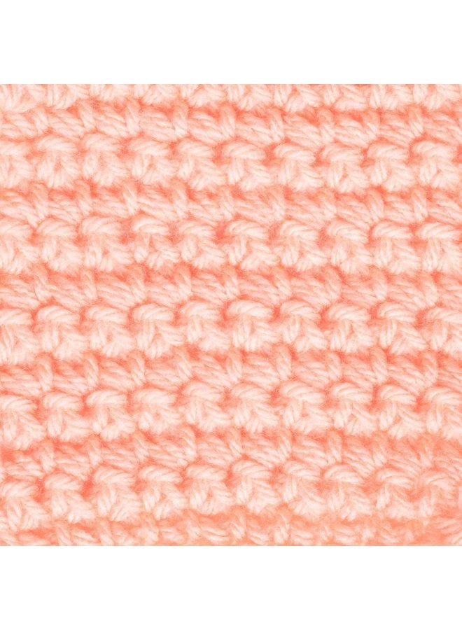 CARON One Pound Solids Yarn, 16oz, Gauge 4 Medium, 100% Acrylic - Peach- For Crochet, Knitting & Crafting (1 Piece) - Image 2