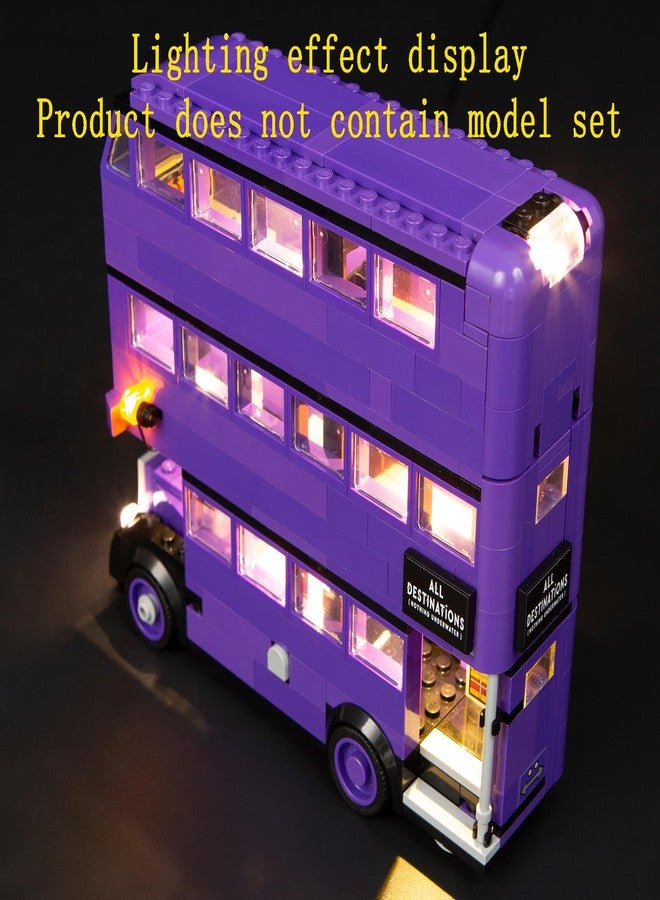 GEAMENT طقم إضاءة LED من GEAMENT متوافق مع نموذج مكعبات بناء Lego Knight Bus Adventure - طقم إضاءة لرقم 76446 (مجموعة النموذج غير متضمنة) - Image 4