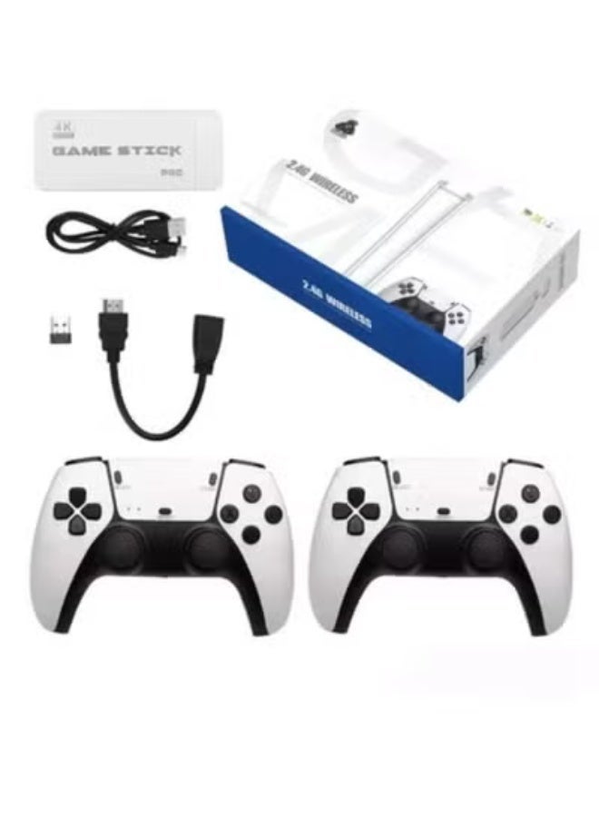 4K HDMI Retro Gaming Console Stick with Dual 2.4G Wireless Controllers – Plug and Play HD Video Game System with Built-In Classic Games and Multiplayer Support - Image 2