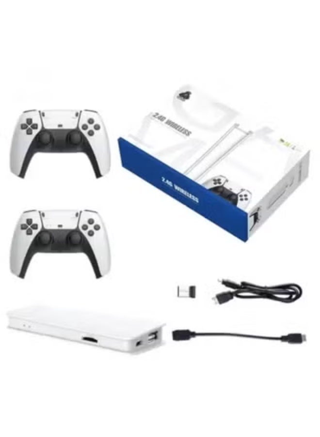 4K HDMI Retro Gaming Console Stick with Dual 2.4G Wireless Controllers – Plug and Play HD Video Game System with Built-In Classic Games and Multiplayer Support - Image 1