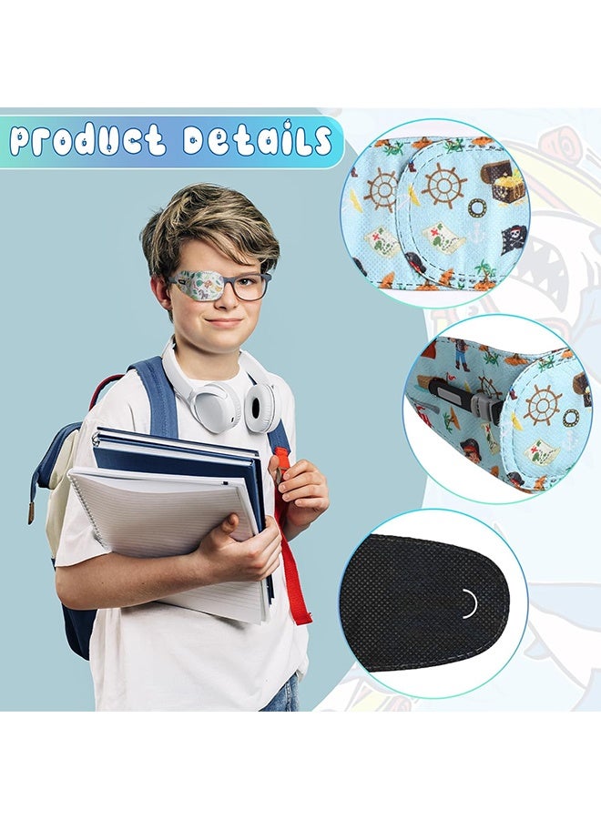 Wffo 10Pcs Eye Patch for Kids | Soft Adjustable Eye Patches for Lazy Eye | Eyepatch for Glasses Fits Right & Left Eyes | Ideal for Amblyopia & Strabismus Therapy - Image 3