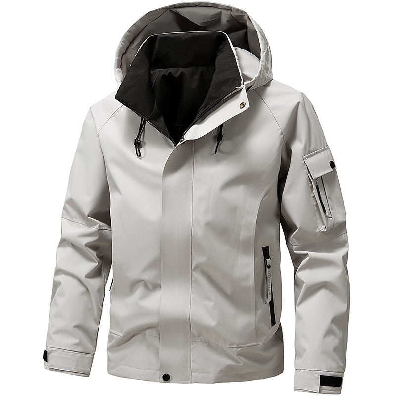 Jacket Men'S Sports Casual Hooded Tops Korean Style Jacket Youth Jacket Men'S Large Size Jacket - Image 4