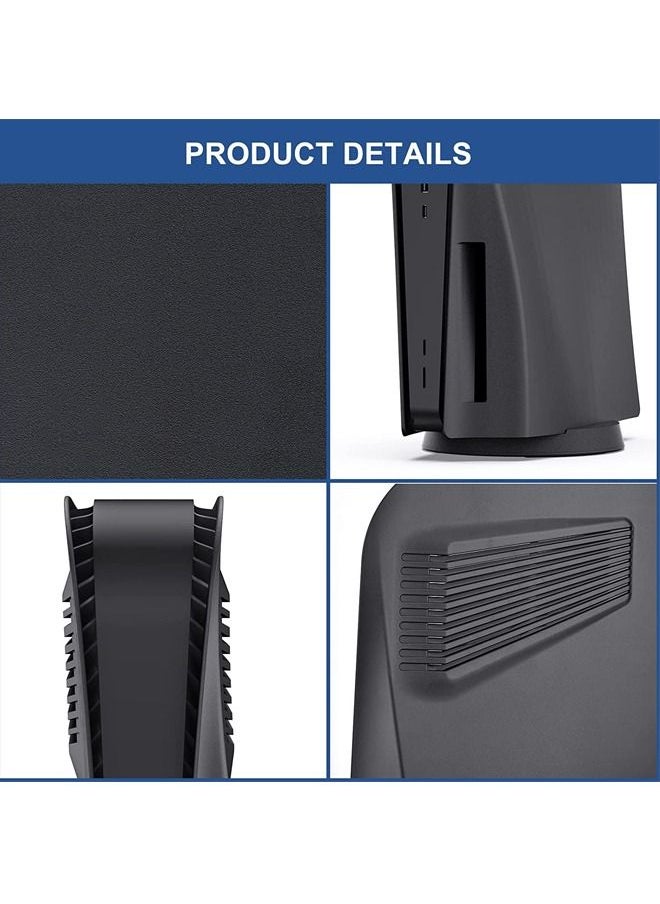 Rock Pow - Replacement Shell for PS5 Disc Edition Anti-Scratch Dustproof Protective Cover Face Plates with Cooling Vents for Playstation 5 Disc Edition - Image 1
