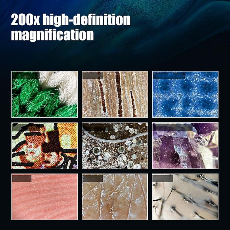 200x Pocket Microscope Phone Lens with CPL Filter Clip for Smartphone - Image 3