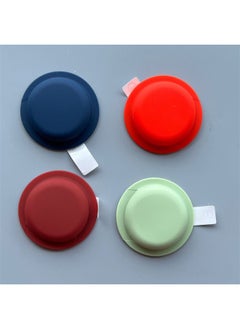 Applicable To For Apple Airtags Protective Case Airtgas Silicone Four-in-one Positioning Tracker Protective Soft Case-Color:Red + Grass Green + Brown Red + Midnight Blue-Applicable Model:For Apple Airtags