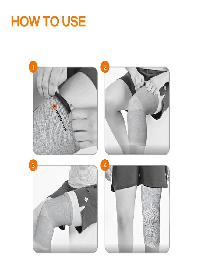 IMPETUS knee caps for women for pain relief, knee support for gym, knee cap with extra compression for sports workout, men sports gym accessories for workout - Image 5